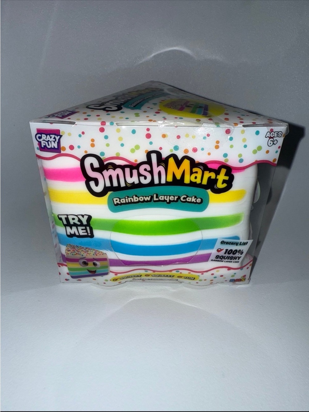 SmushMart Rainbow Layer Cake Squishy Toy - Multicolor